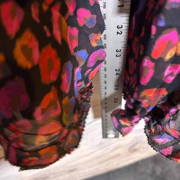 Farm Rio iridescent Leopard Elegant Multicolor Women's Dress Small NWOT - Picture 6 of 8